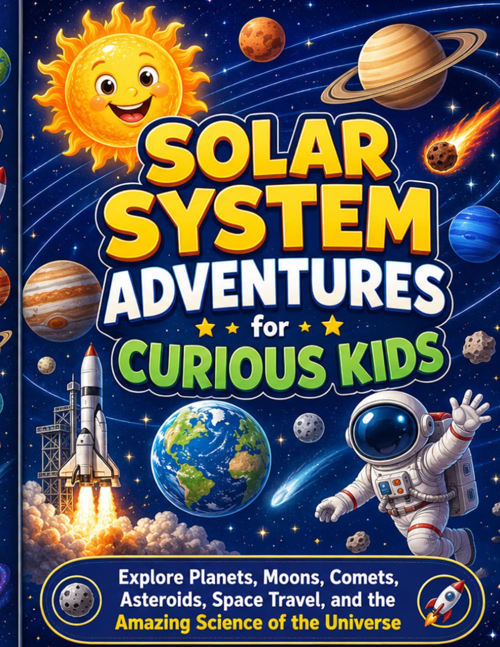Solar System Adventures for Curious Kids: Explore Planets, Moons, Comets, Asteroids, Space Travel, and the Amazing Science of the Universe