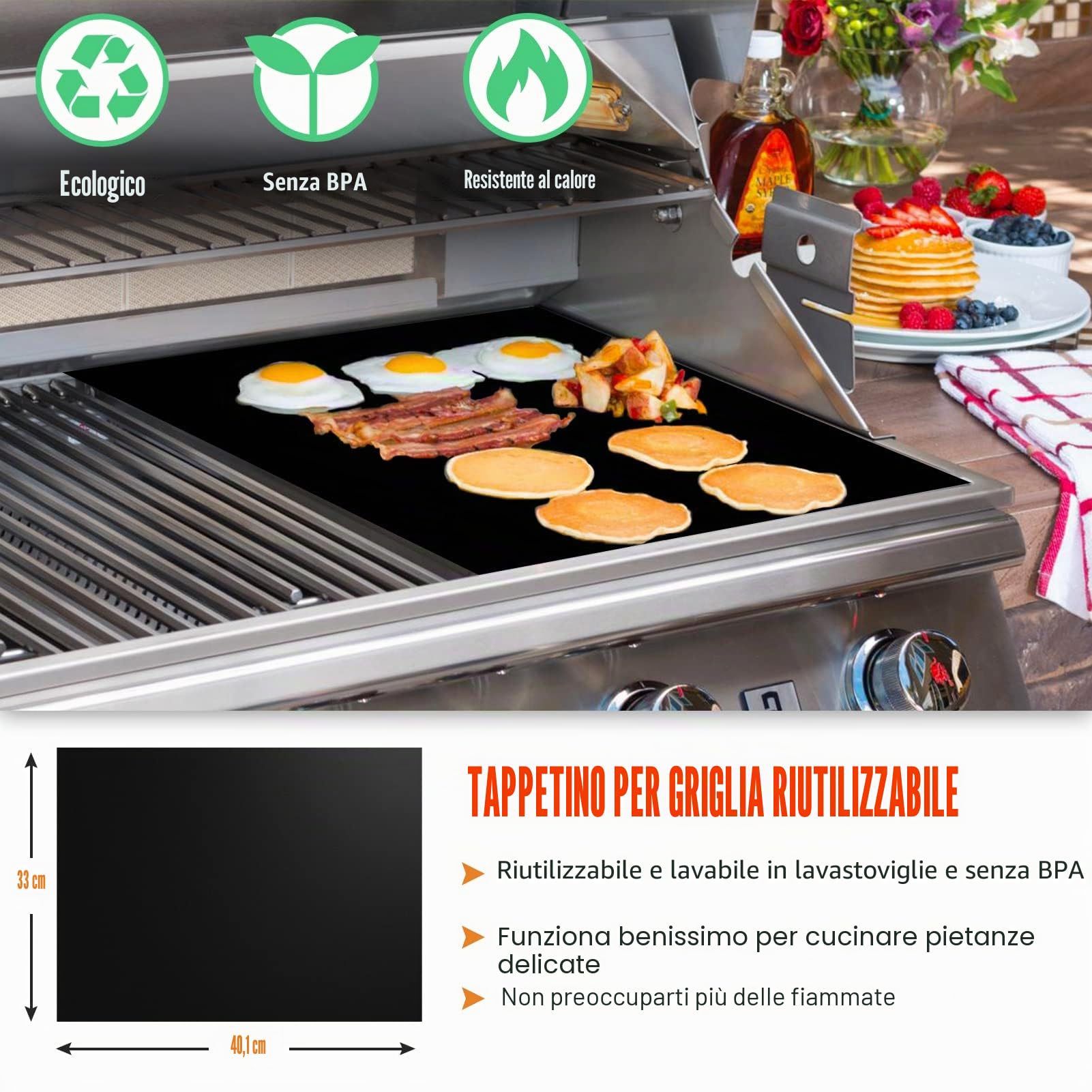 Grilliance Set di 38 posate per barbecue, in acciaio inox, accessori per barbecue per uomini, regalo di compleanno, set di utensili per barbecue di alta qualità, valigetta per barbecue，marrone