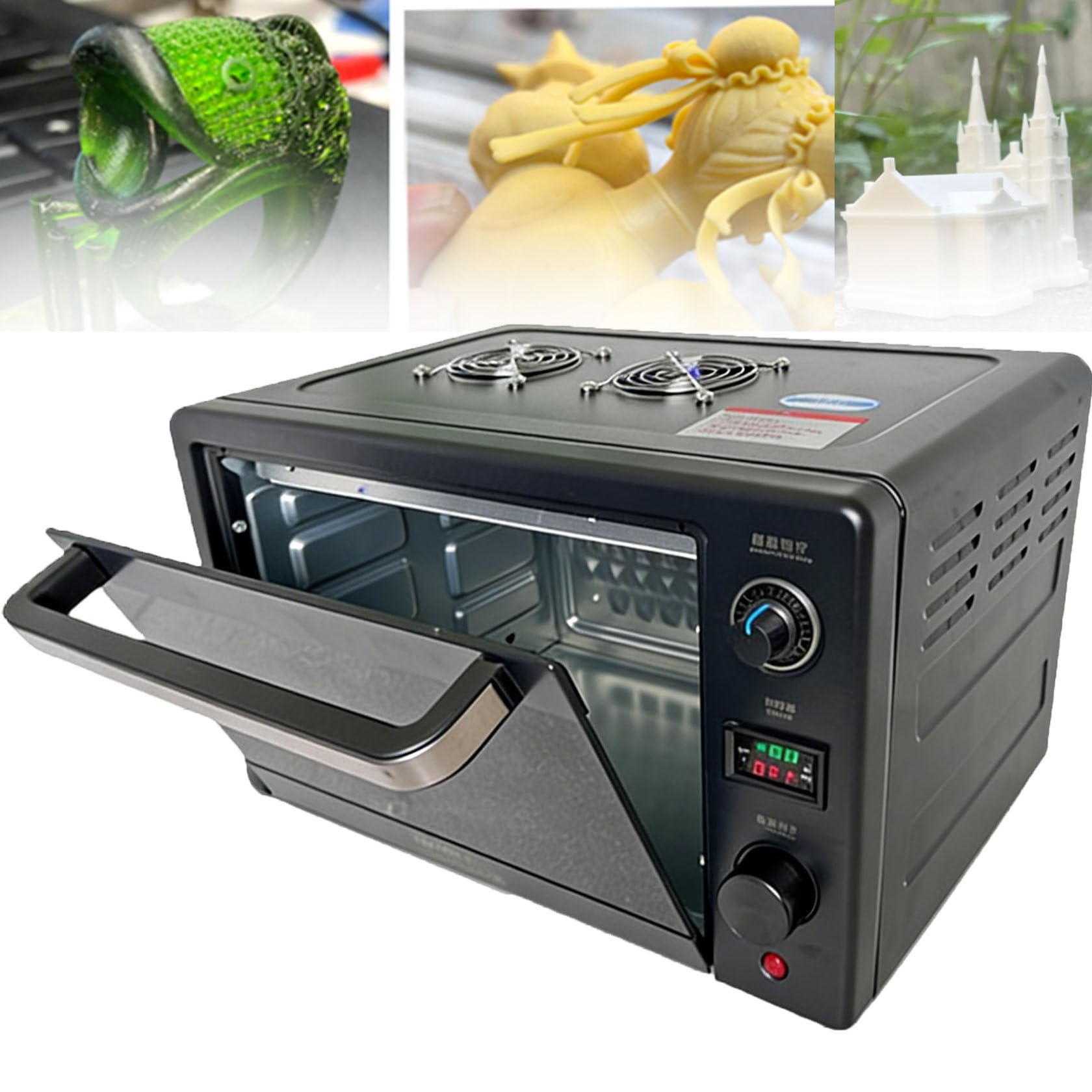 Verbesserte Uv-Harz-HäRtungsbox (180 W / 300 W / 500 W) FüR 3d-Drucker 180W | Uv-HäRtungslampe FüR Kleber, Harz Und LöTstopplack, Einstellbare WellenläNge (365–400 Nm), Mit Timer-Funktion Und
