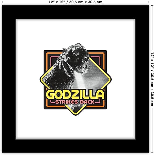 Vista 14 de Trends International Gallery Pops Godzilla - Póster de pared de Godzilla Strikes Back, 12.00 x 12.00 pulgadas, versión de marco blanco