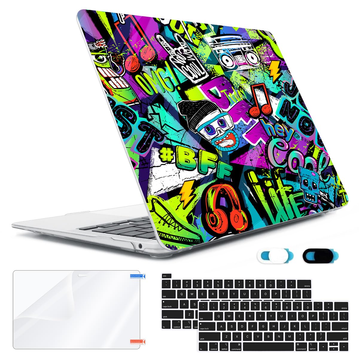 Carcasa MacBook Pro 13 A2289 A2251 con protector de pantalla y funda para teclado 7