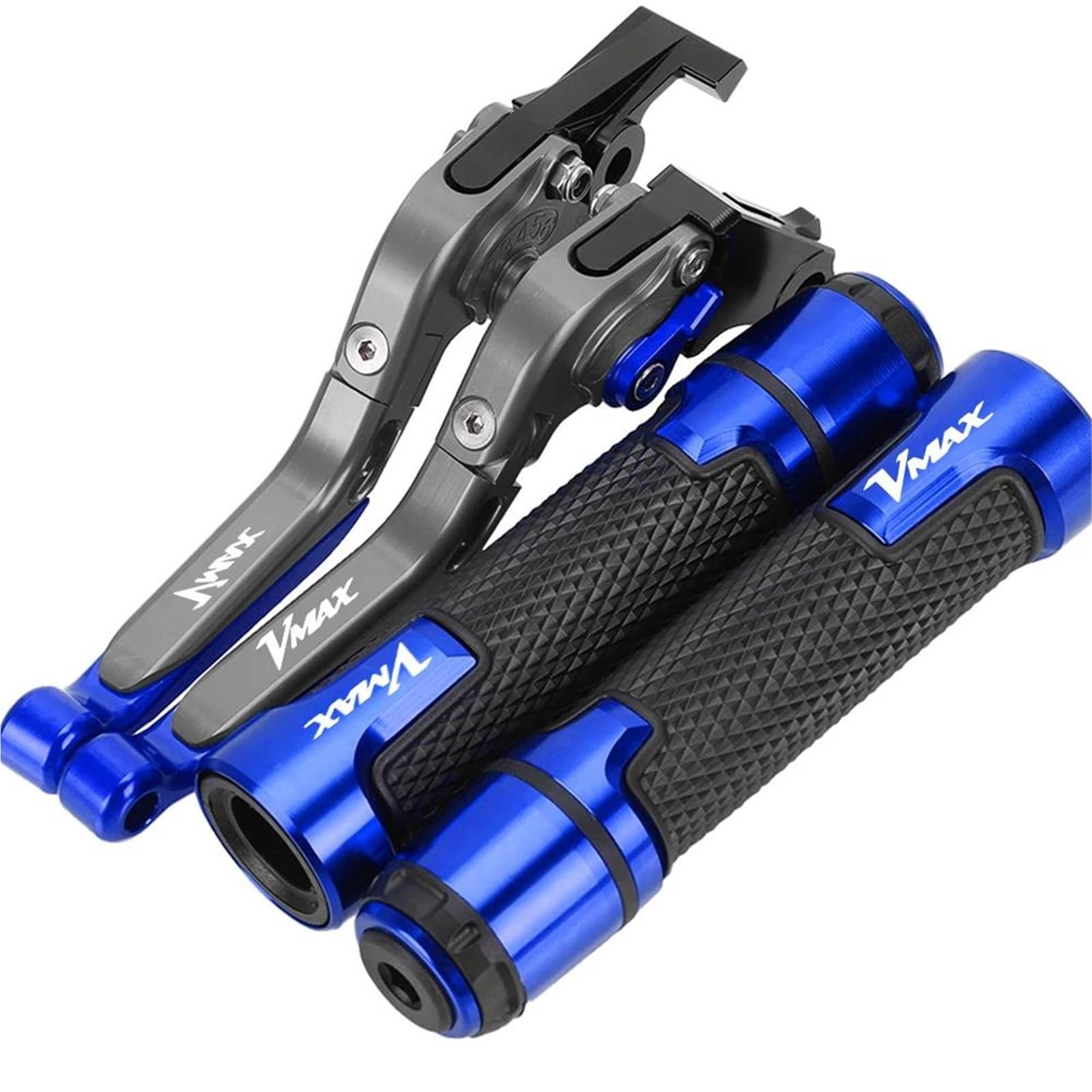 Bylkfc Color 15 Brake Clutch Lever Motorcycle Brake Clutch Lever Handlebar Grips For Vmax1700 V-Max1700 Vmax V-Max 1700 2009-2020 Handle Bar Extension Kit Motorbike Handlebar Levers Grips
