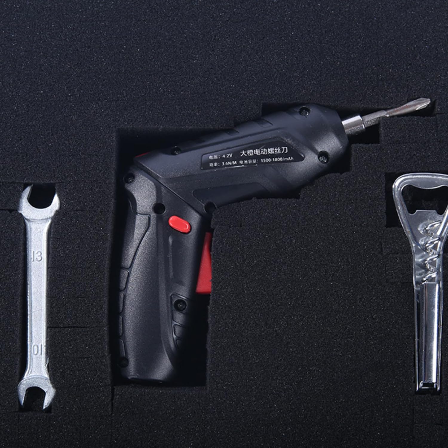 16.33 inches Hard Briefcase, Lockable Carrying Case Portable Hard Suitcase with DIY Customizable Foam Insert Aluminum Briefcase for Electronics, Tools, and Valuables(Combination Lock) - Image 2