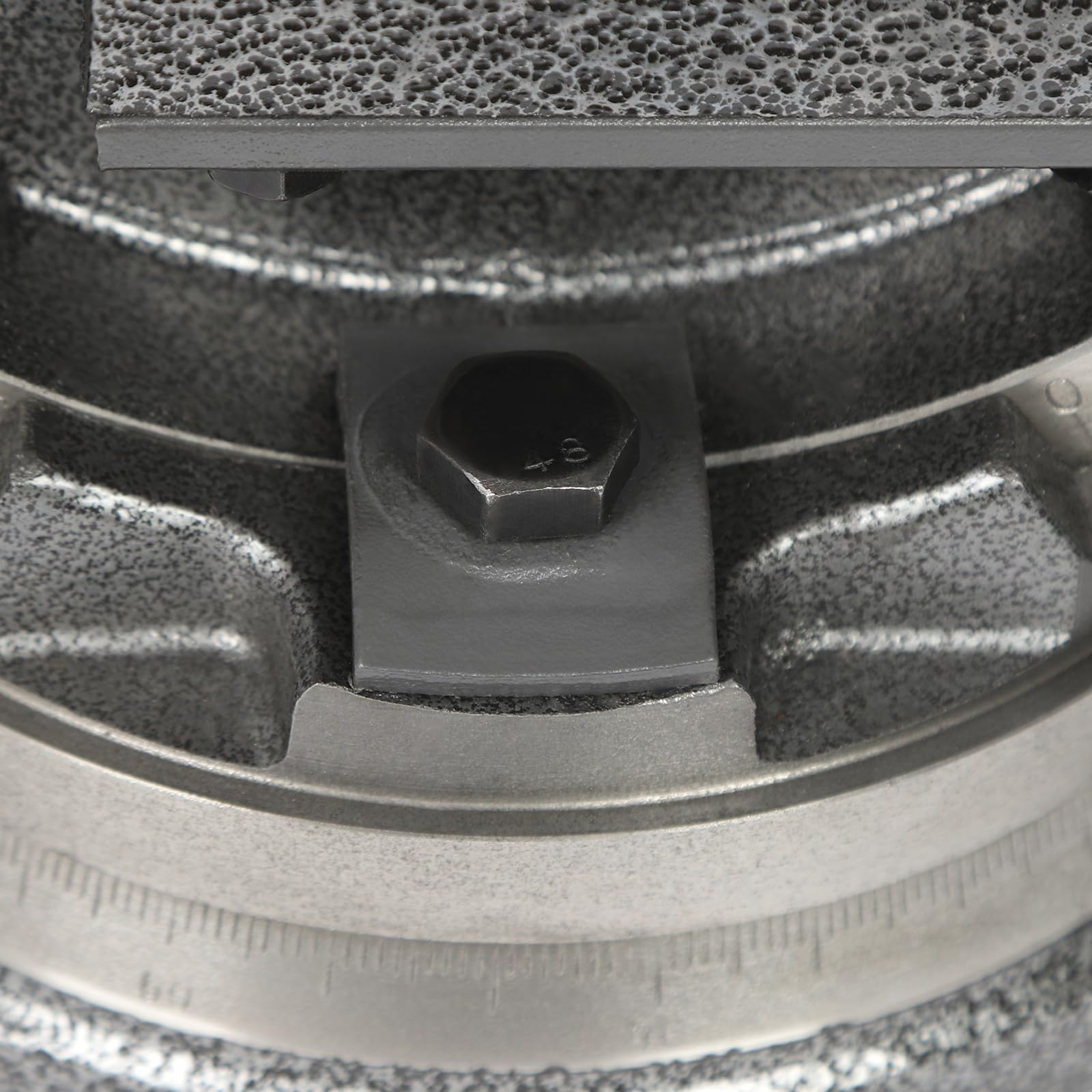 Schraubstock 2-Achsen Kippbar Drehbar Maschinenschraubstock 100mm,0-90°-Standardskala, 360° drehbare Chassis ermöglicht für Schleifmaschinen, Fräsmaschinen, Haus, Werkstatt, Fabrik