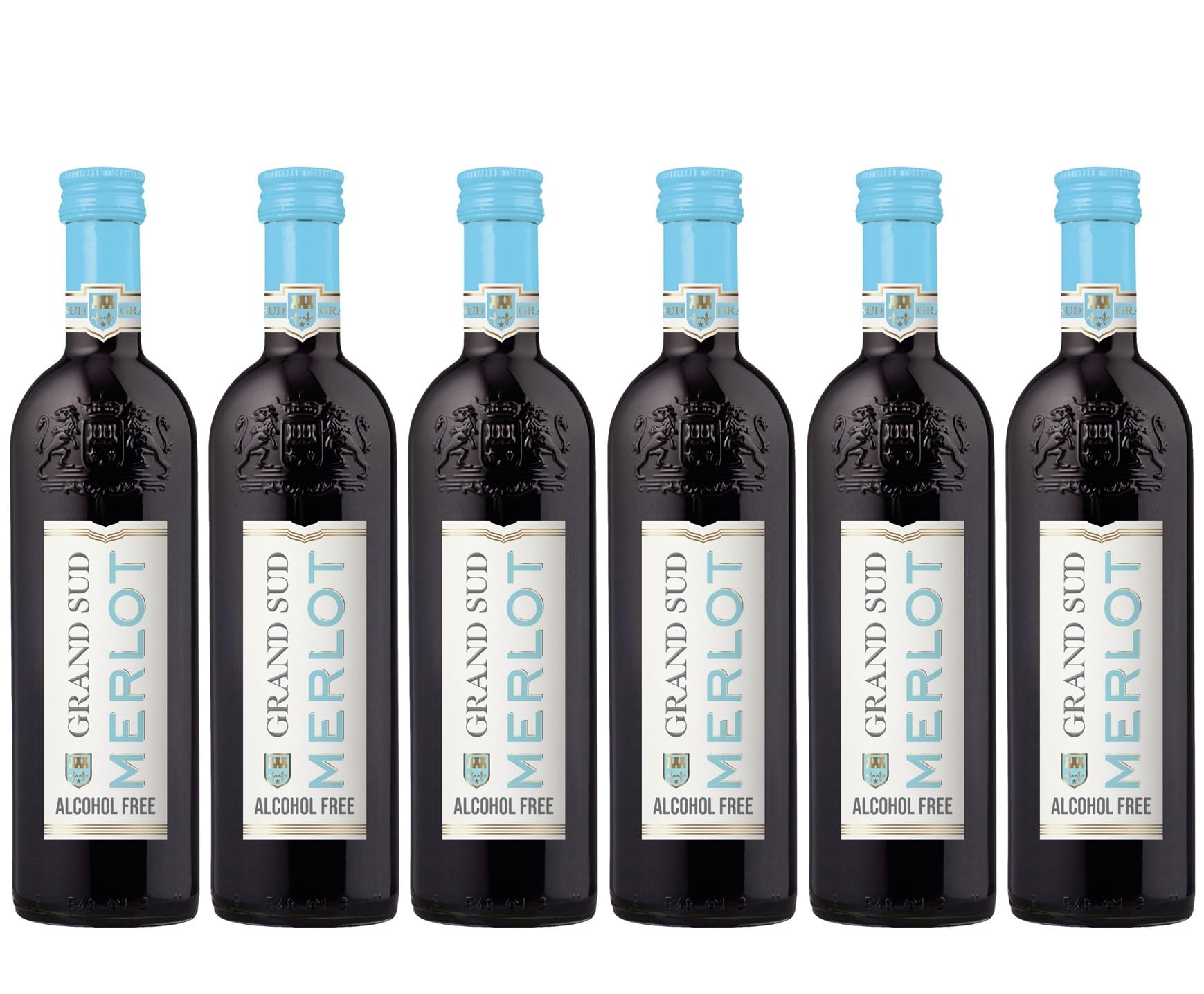 Grand Sud - Alcohol Free Red Wine, round and fruity Merlot (6 x 0,25L)