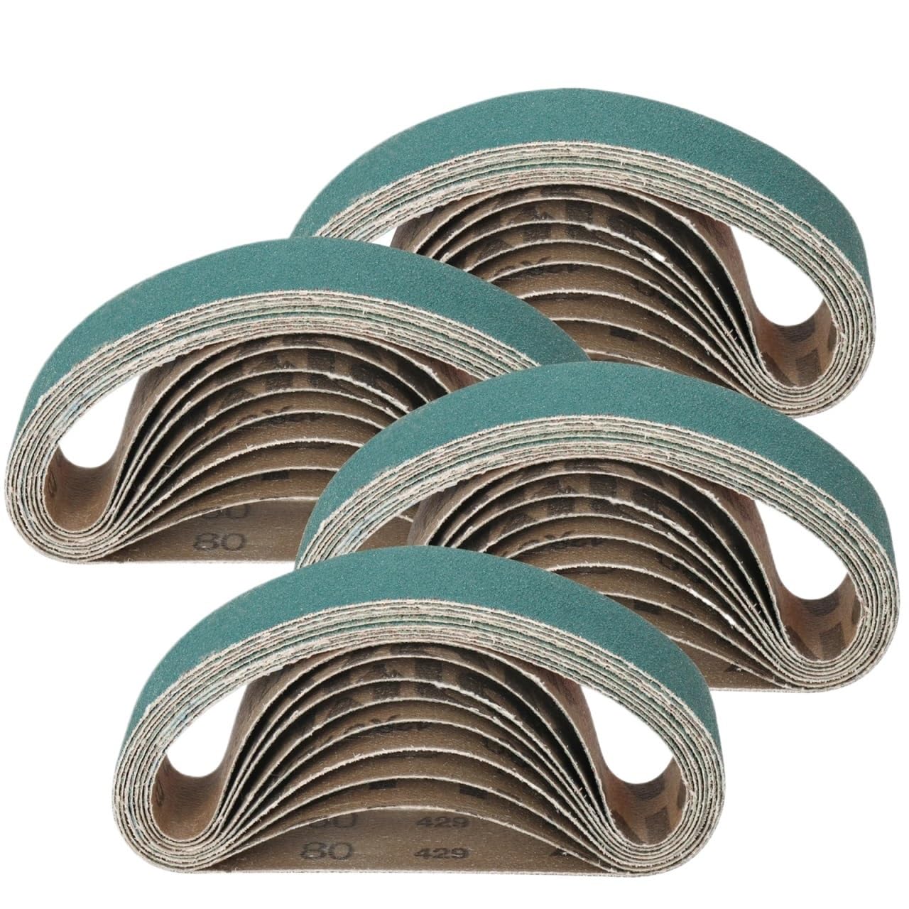 Banda Abrasiva Bandas de lija 330 x 30 mm, grano 80/120/240, for pulir madera y metal blando, ideal for lijadoras banda(Mix(each 3pcs))