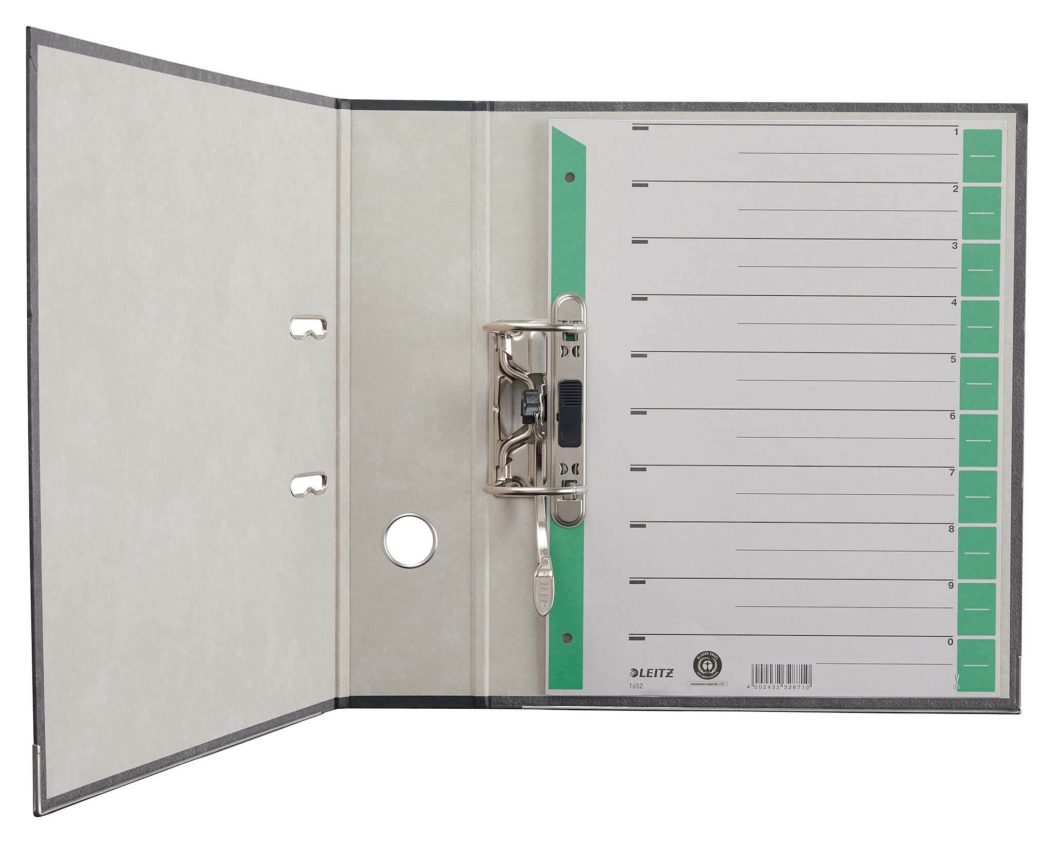 Intercalaires A4 Leitz 1-31 - Onglets Plastique Renforcés - Gris - Pour Classement Quotidien Ou Professionnel