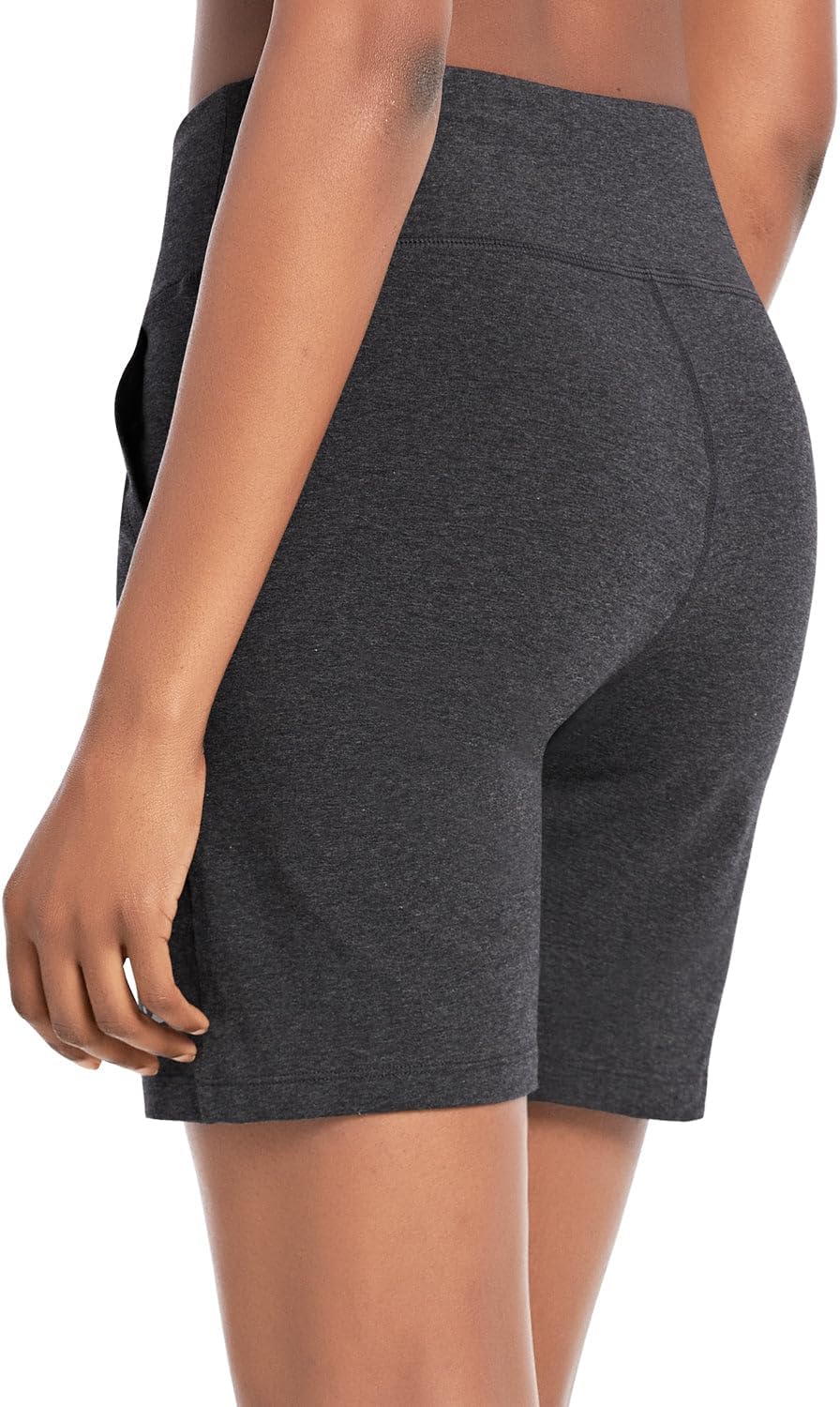 baleaf Bermuda Shorts for Women High Waisted 7'' Athletic Long Workout Running Shorts with 3 Pockets - Image 2