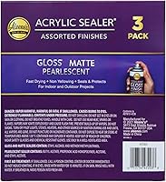Vista 17 de Aleene's Spray 6 oz. Paquete de 3 selladores acrílicos, 6 onzas (paquete de 3), transparente mate, 3