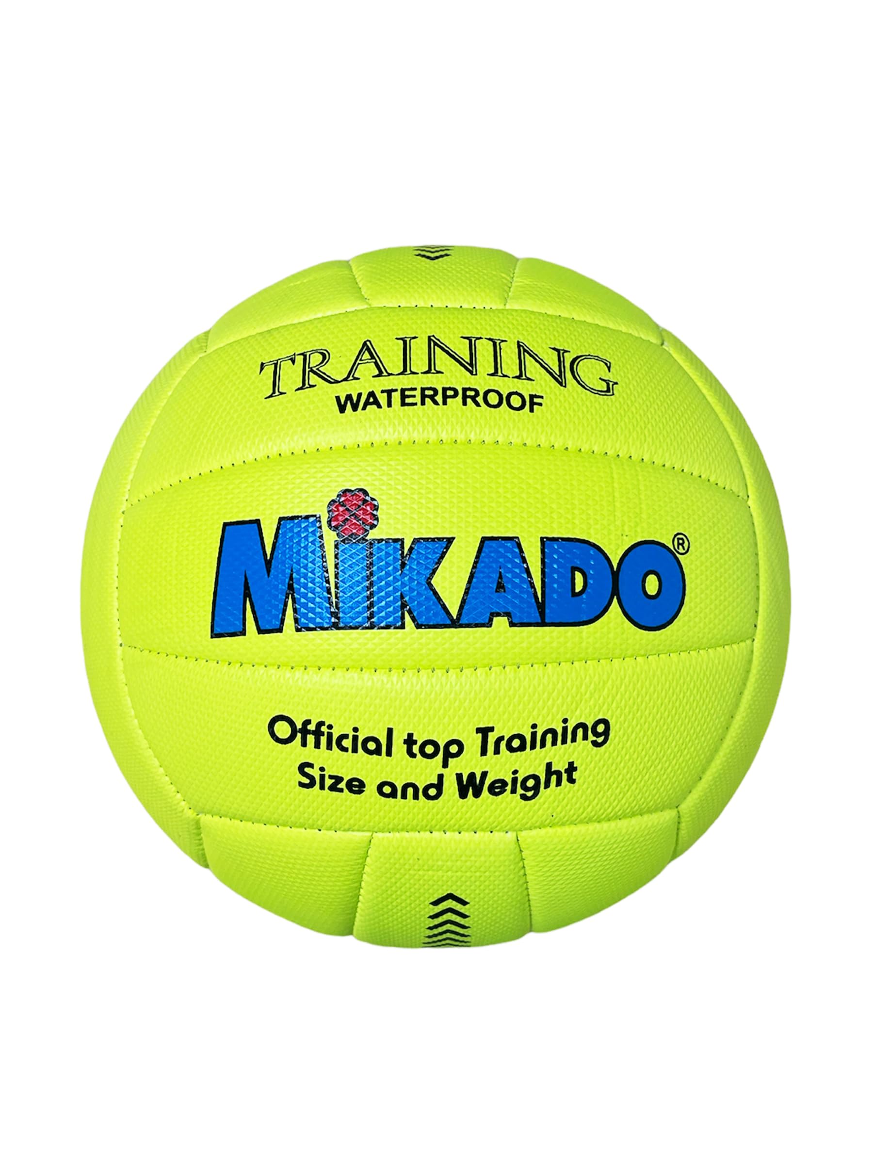 Mikado Sport Italy Model Volleyball Ball Beach Volleyball Made of HF PVC. Large Size for Training Match. Adults Boys and Children (Yellow) - Image 2