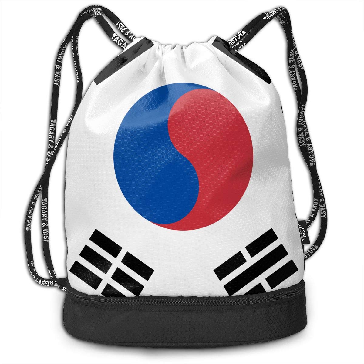Drawstring Backpack Flag Of South Korea Gym Bag
