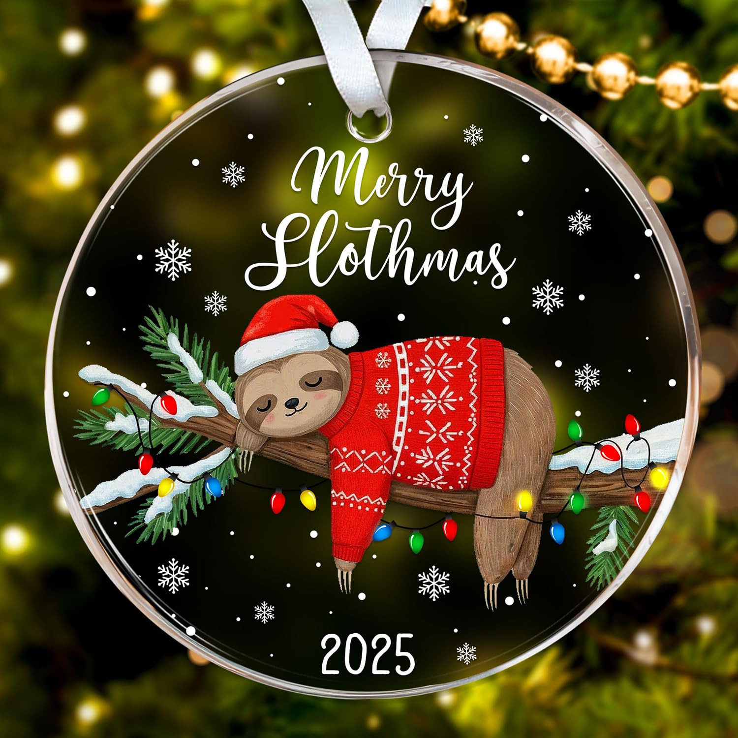 Adorno navideño 2025 de perezoso: la decoración de vacaciones perfecta para toda la familia
