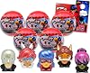 Miraculous Ladybug Blind Ball Party Favors - Bundle with 5 Miraculous Ladybug Mash'Ems Blind Ball Mini Figures Mystery Toys Plus Stickers, More | Miraculous Ladybug Figurines for Kids, Boys, Girls