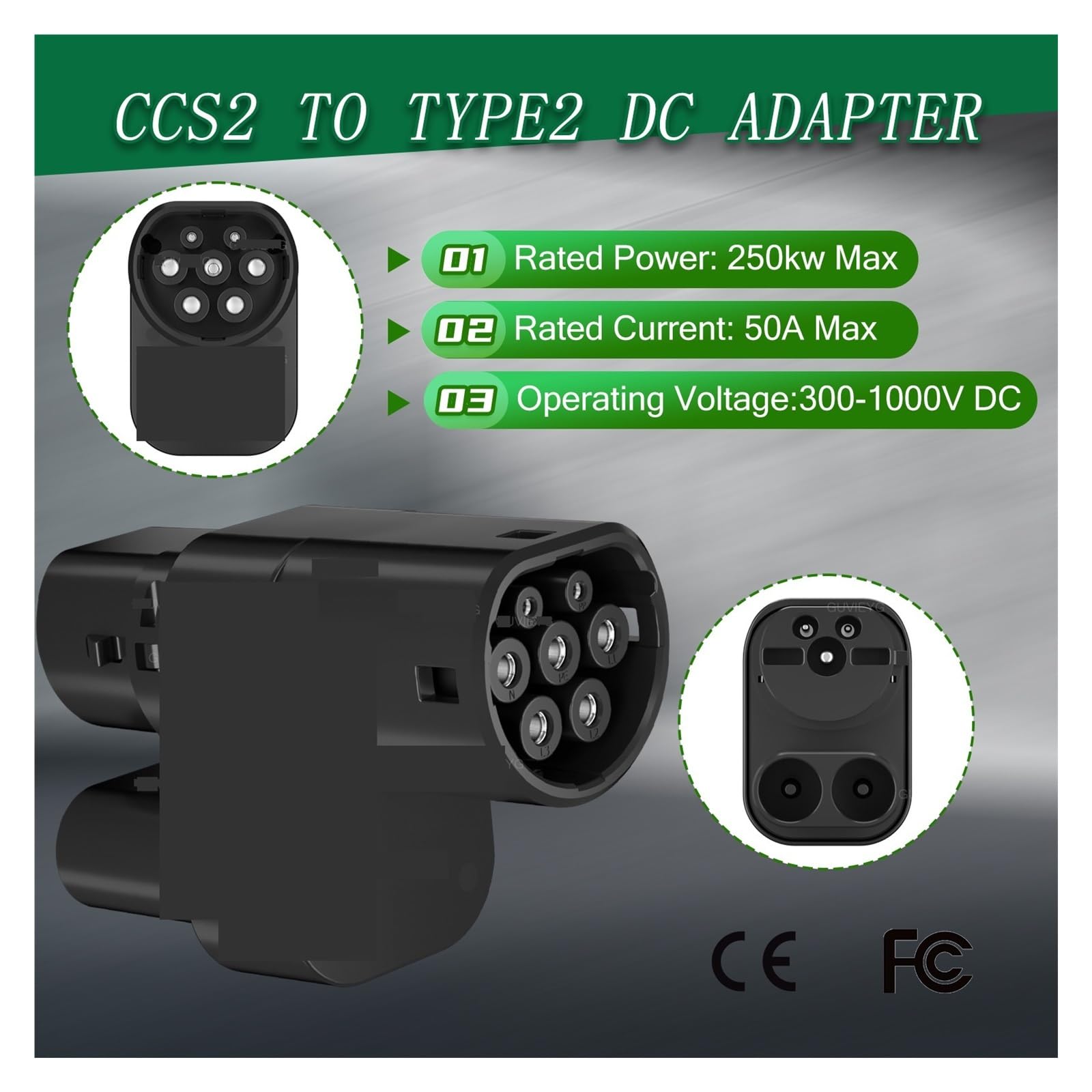 CCS2 Naar Type 2 NACS Adapter Converter CCS2 EV Oplaadadapter Type2, Compatibel for Tesla Model S/X Elektrisch Voertuig CCS2 Naar Type 2 NACS Adapter Converter CCS2 EV Oplaadadapter Type2, Compatibel for Tesla Model S/X Elektrisch Voertuig