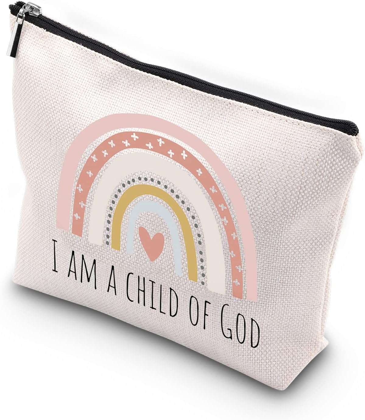 WCGXKOReligious Cosmetic Case 'I am a Child of God' for First Communion, Baptism Gifts, Travel, Organizer
