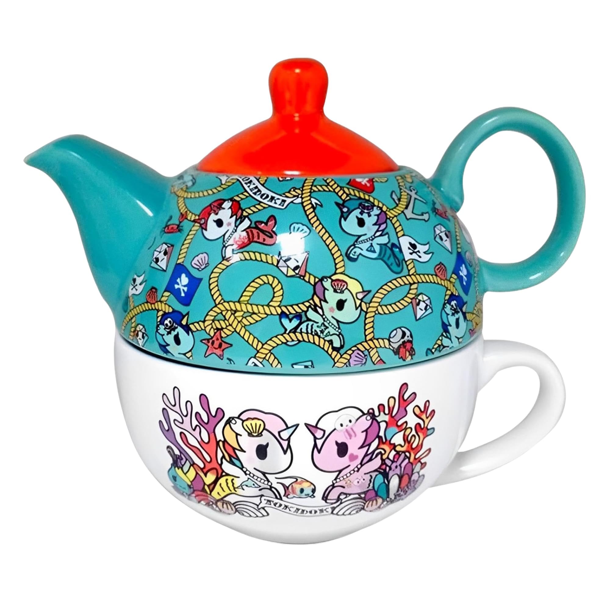 ド*タ様 COOTIE Magicaldesign Amazon.com | Tokidoki 11oz Ceramic Teapot and 9oz Mug Set: Teapots