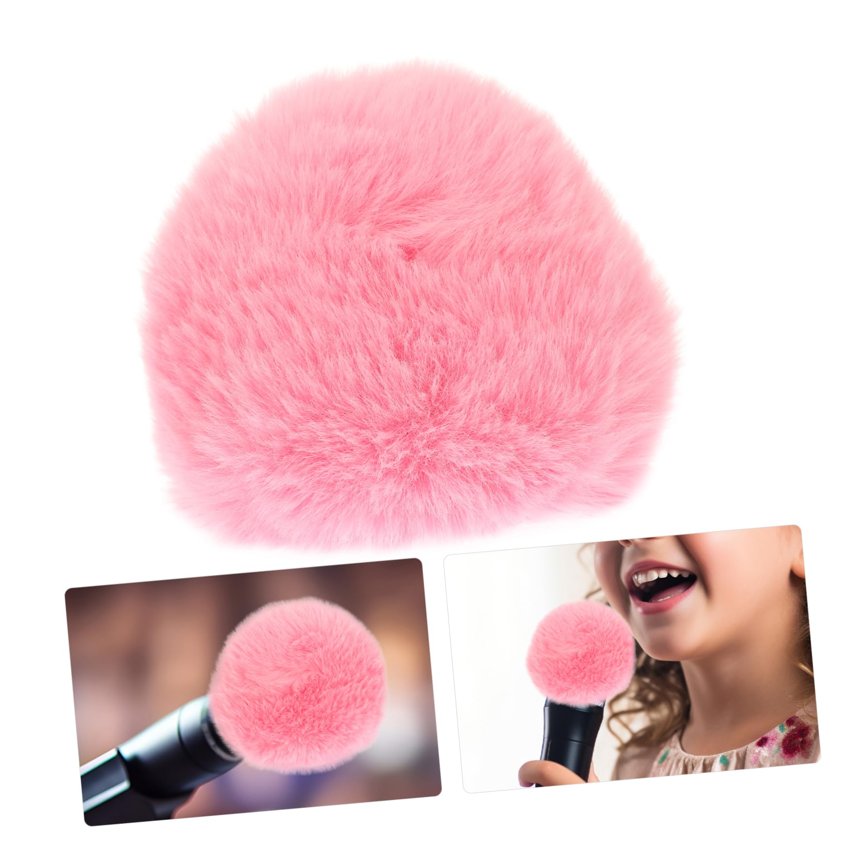 DIYEAH Microphone Cover for Thickened Windscreen Noise Reduction Soft Safe Material Microphone Accessory for Ktv Interviews and Live Performances
