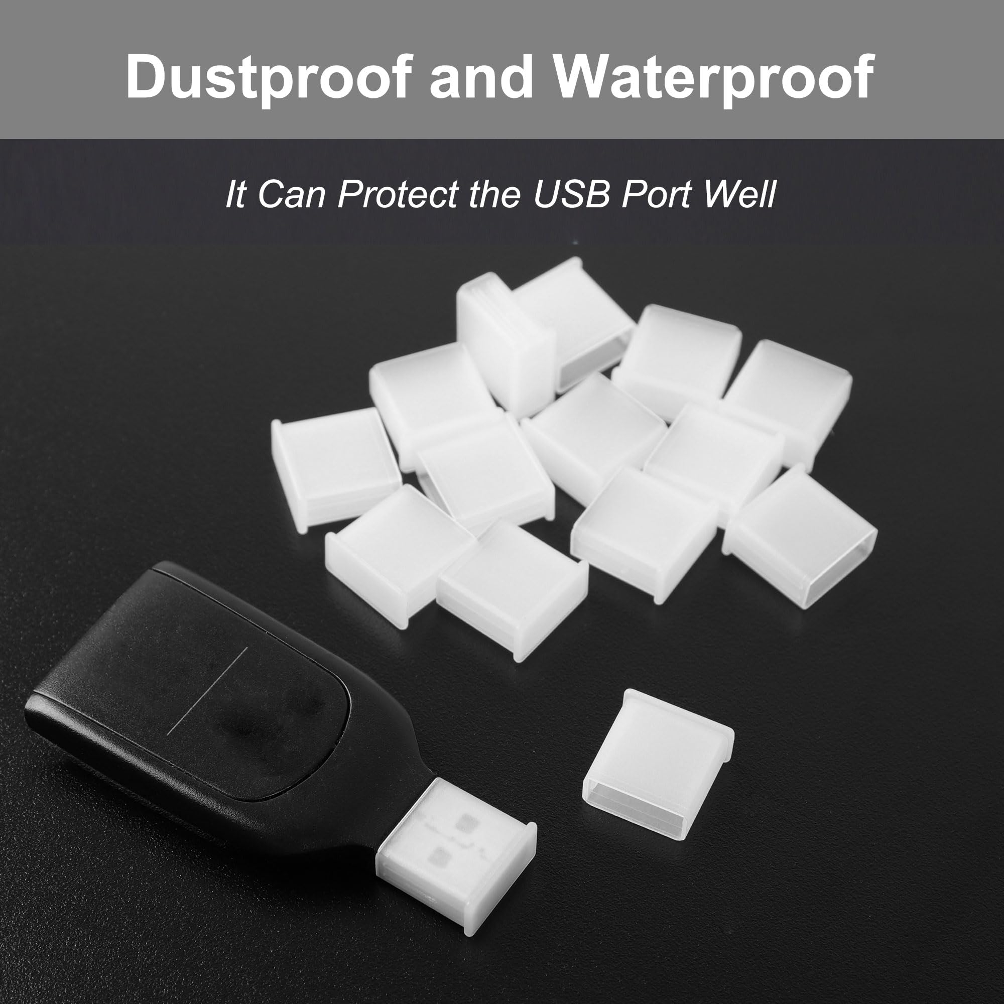 Usb Cover Port Plug Caps Uxcell 15pcs Durable Black Plastic s, Anti ...