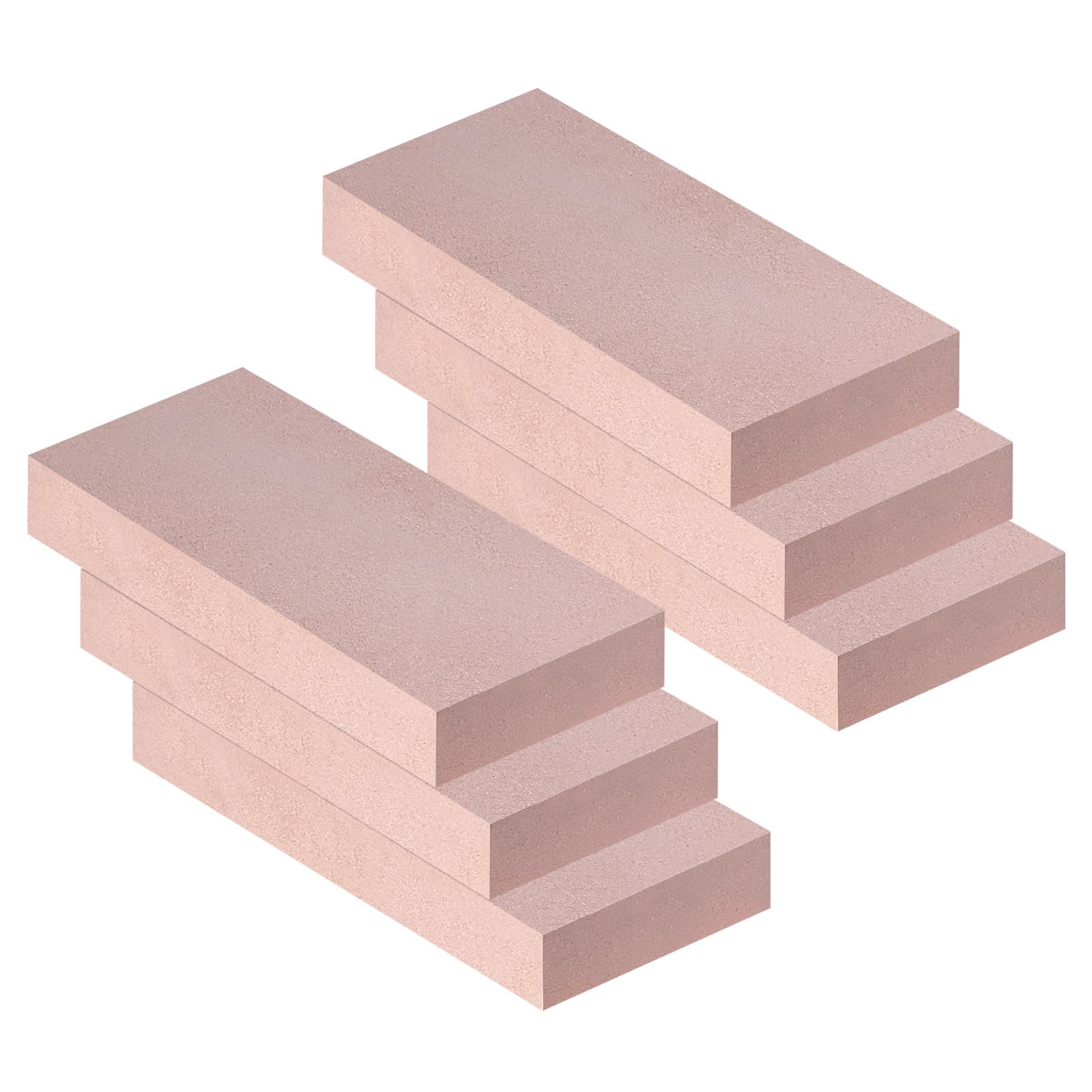 Mattoni refrattari, mattoni refrattari in argilla resistente alle alte temperature, per stufe a legna, camini, forni per pizza e affumicatori per barbecue, dimensioni 22,9 x 11,4 x 3,8 cm, confezione