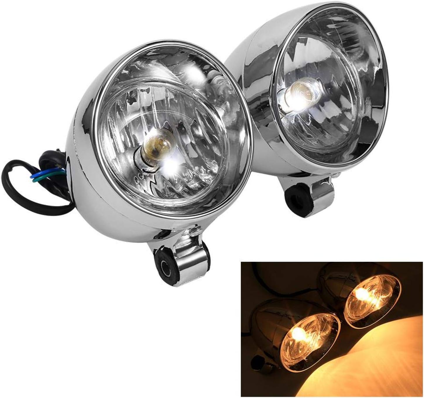Motorcycle Headlights Bullet Headlights Fog Light Motorcycle Fog