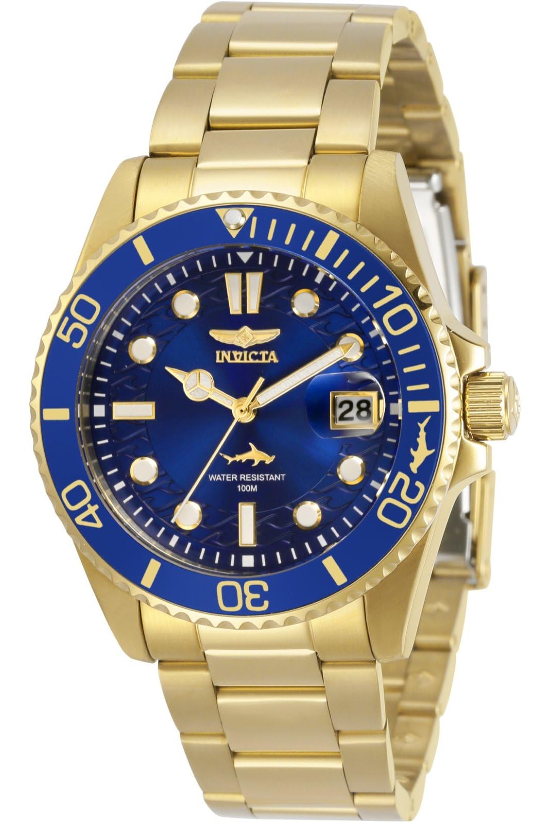 Invicta Stainless Steel Analog Blue Dial Women Watch-30484, Gold Band (B07VZZL18H) Amazon Price History, Amazon Price Tracker