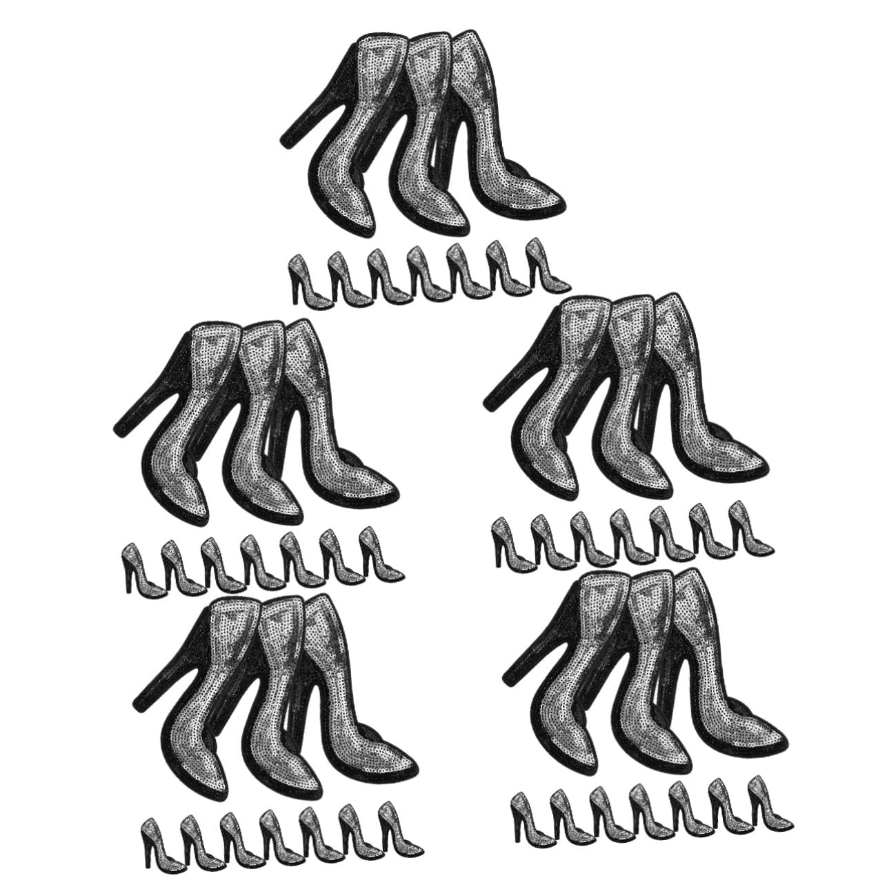 25paia Toppe Adesive Per Abbigliamento e Accessori Patches Scarpe Per Riparazione e Decorazione Jeans Magliette e Facile Applicazione