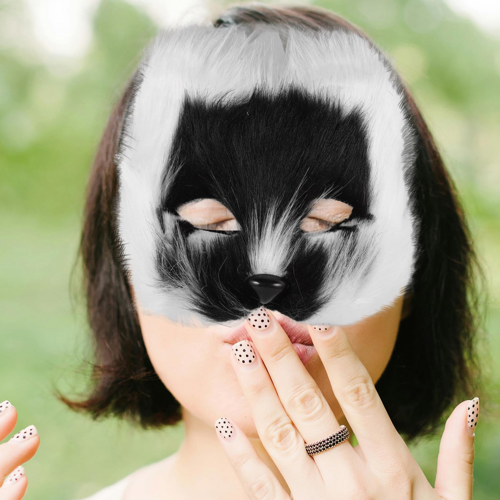 Healvian 4 Pezzi Maschera Fox per Costumi Halloween e Cosplay Leggera e Decorativa con Perfetta per e Balli