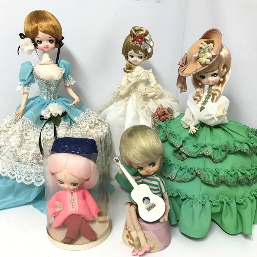 ◇ポーズ人形 ケース入り フランス人形 昭和レトロ ドール◇