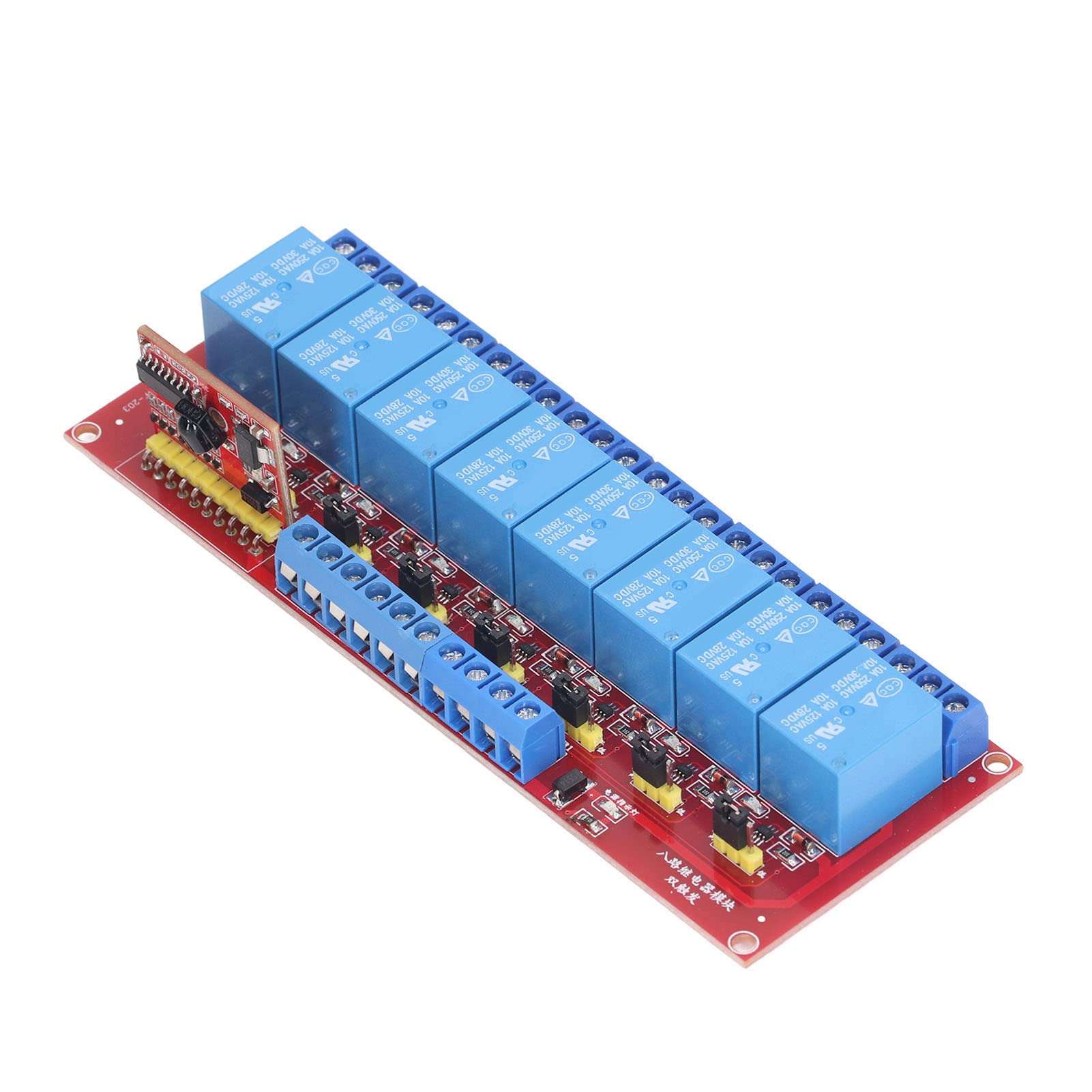 Placa Receptora de relé Inalámbrica Infrarroja Universal con Capacidad de 10A, Puerta de Luz de Motor de 8 Canales, Controlador de Interruptor de Control Remoto Seguro DIY (5v)