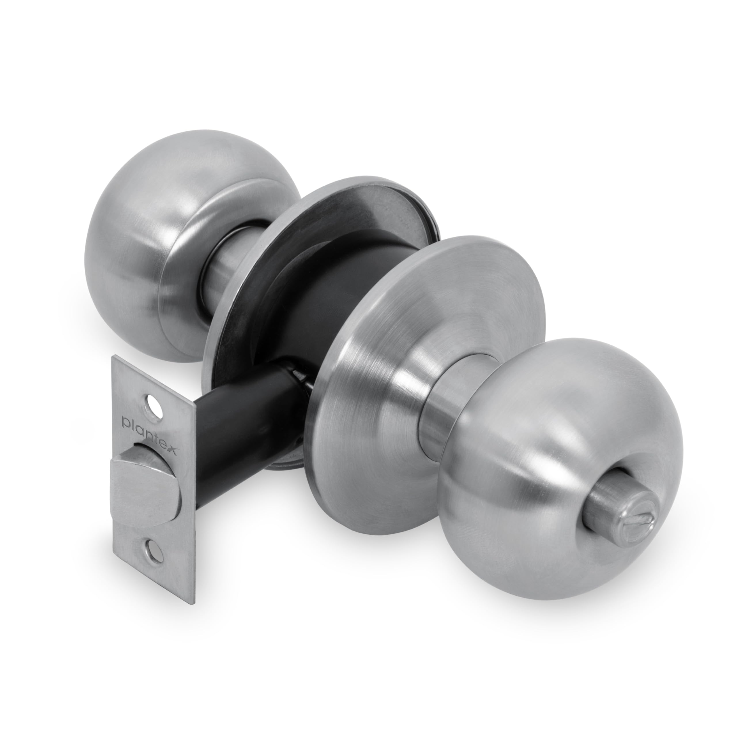 Plantex Bathroom Door Lock - Keyless Cylindrical Lock for Bathroom/Balcony/Tubular Door Knob/Handle (Without Key-Matt)-image-7