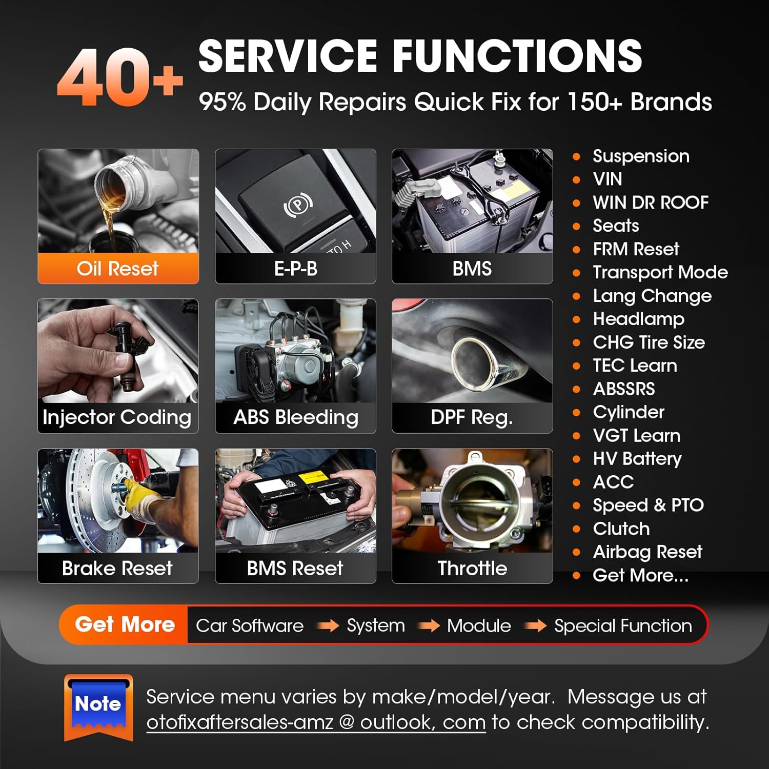 40+ Service Functions