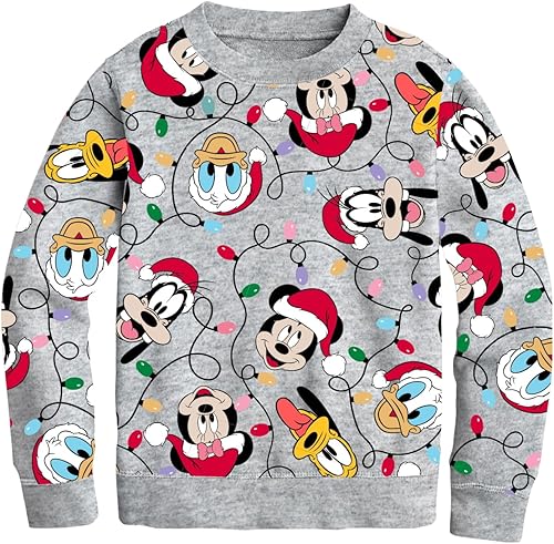 Disney Sudadera con luces de Mickey Mouse y sus amigos para niño