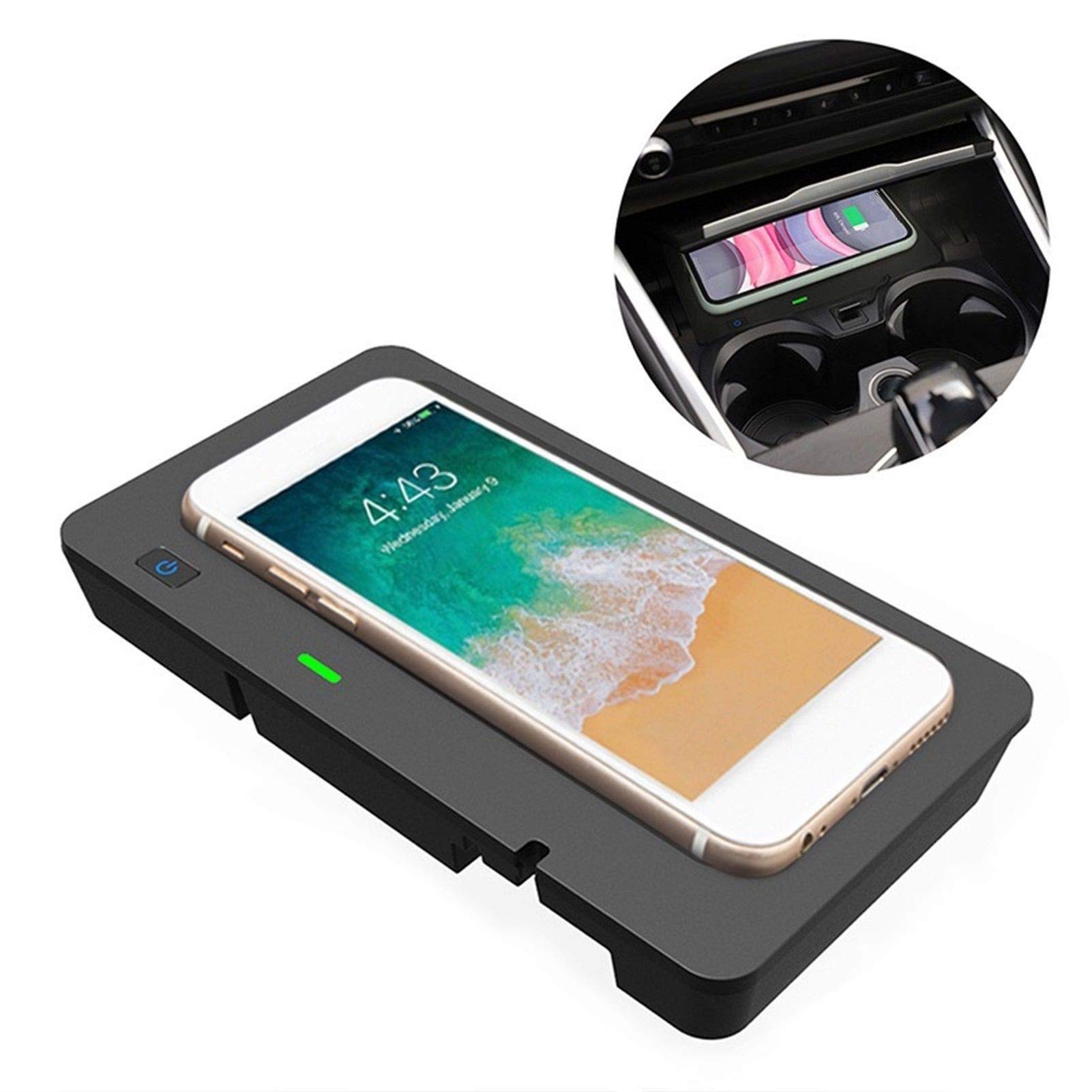 Chargeur sans Fil, Chargeur de Voiture Qi Chargeur sans Fil Standard 10 W Charge Rapide 2019-2020, for, Série 3, Chargeur Automatique for Conduite à Gauche Conduite à Gauche