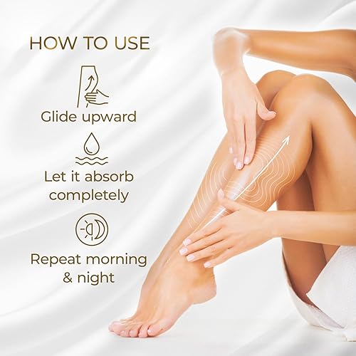 Miniatura 7 de Goicoechea Loción corporal Calming Touch, cuidado hidratante de la piel con árnica y manzanilla, mejora la apariencia de venas varicosas y manchas,