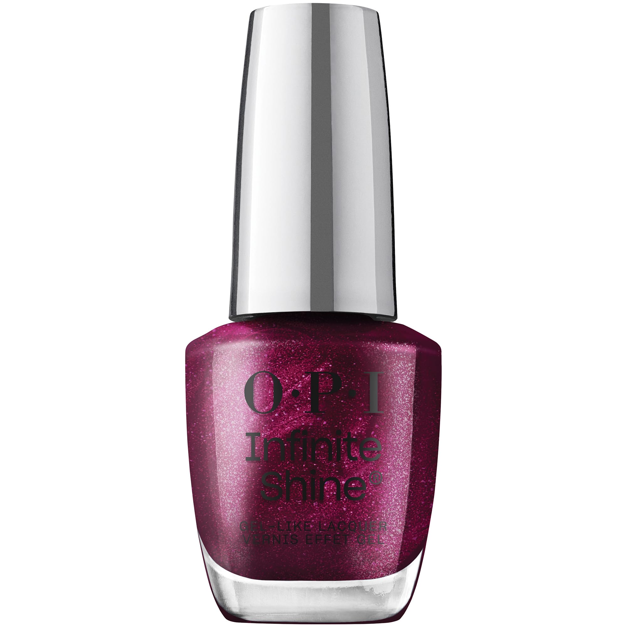 OPI Infinite Shine Vamp Champ | Kit Smalto + Base & Top Coat | Viola Metallico | Smalto Semipermanente a Lunga Durata | 3x15ml
