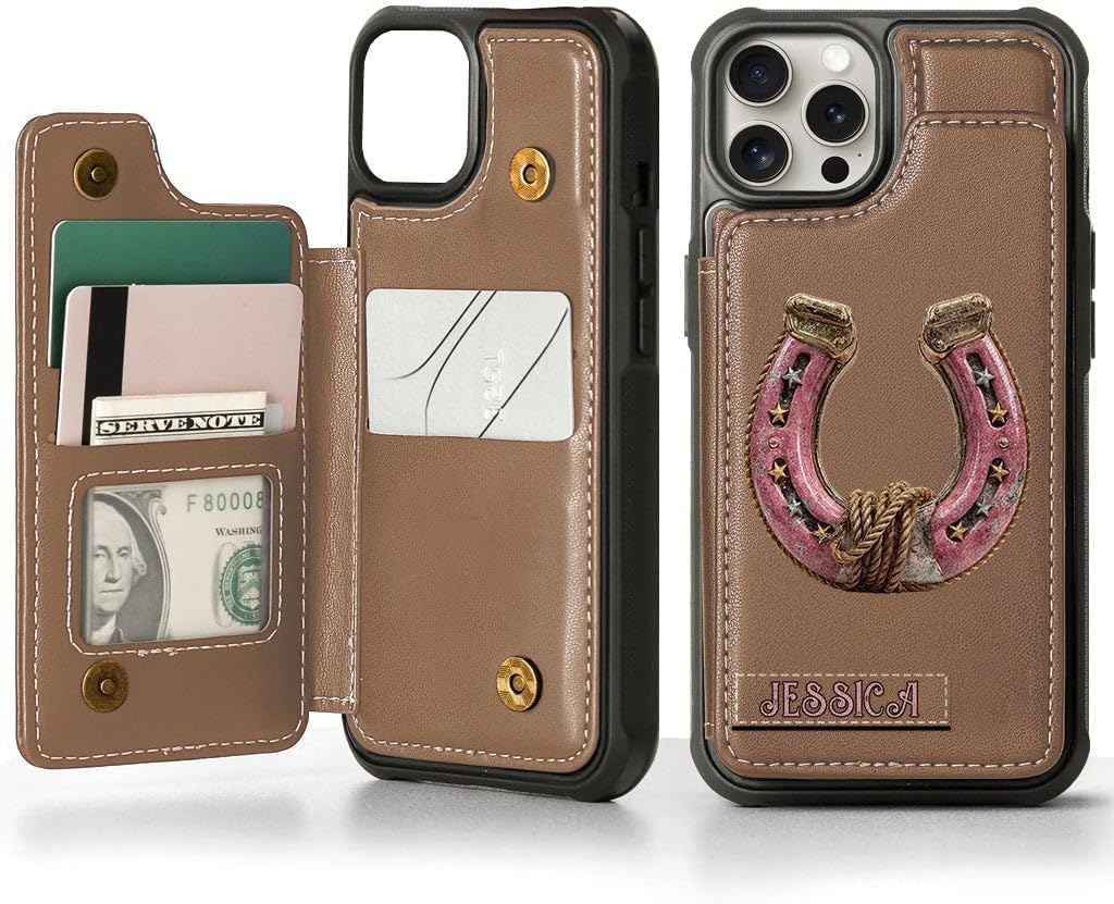 Western Spirit - Personalized Cowgirl Wallet Phone Case