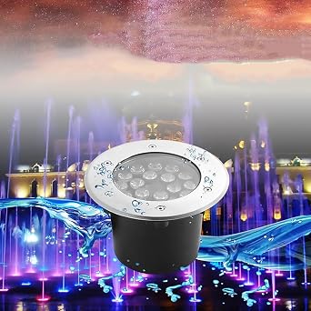 LED Underground Light - Underwater Led Lights, AC 12V Low Voltage Submersible Pond Light, IP68 Waterproof Round Embedded Spot Light, for Fountain, Swimming Pool Underwater LightingWhite,3W