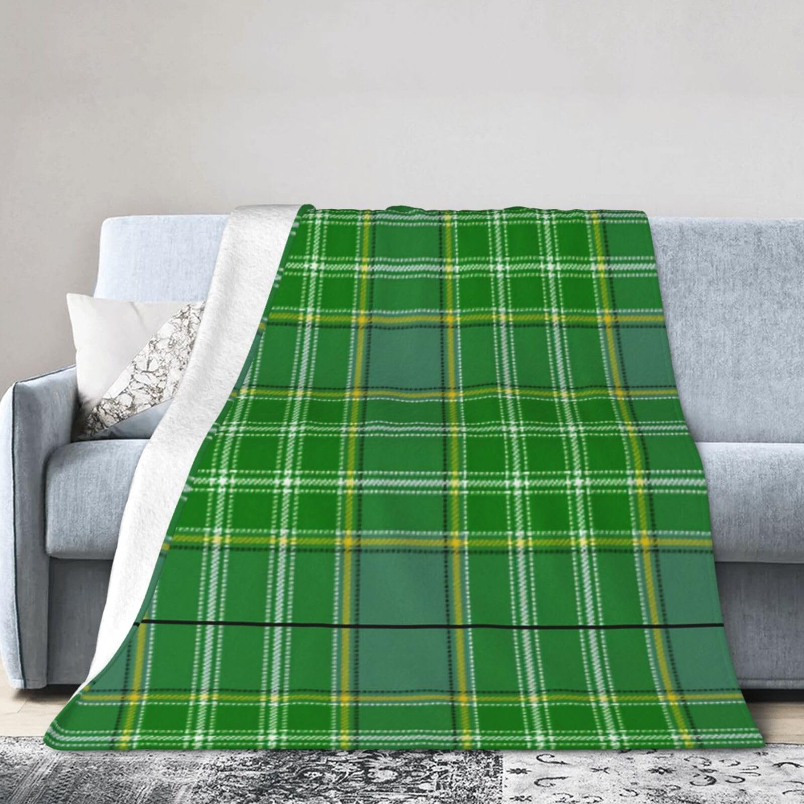 ERTDFXCV Clan Tartan Blanket 60"x50"