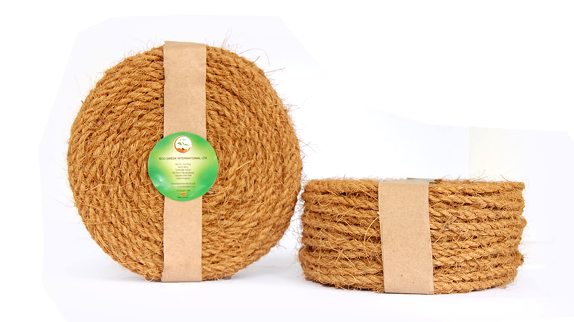Home Garden Planting Accessories 50M 100% Eco-Friendly Twisted Handmade Coconut Coir Husk Fiber Ropes, Flower & Vegetable Growing Coir Cord