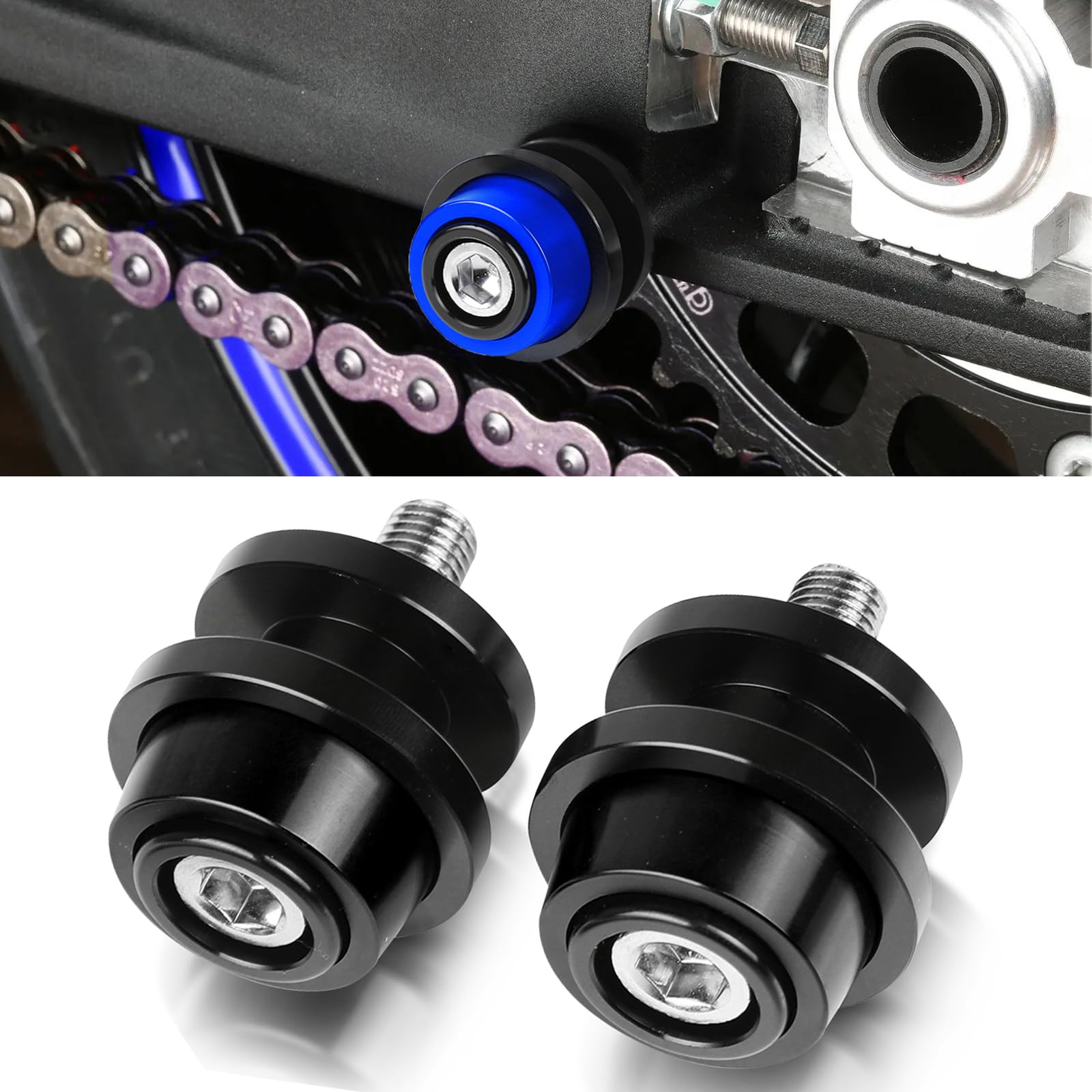 Motorrad Ständeraufnahme Bobbins M8 - Für GSXS 750/1000, GSX-8S - Verschiedene Farben