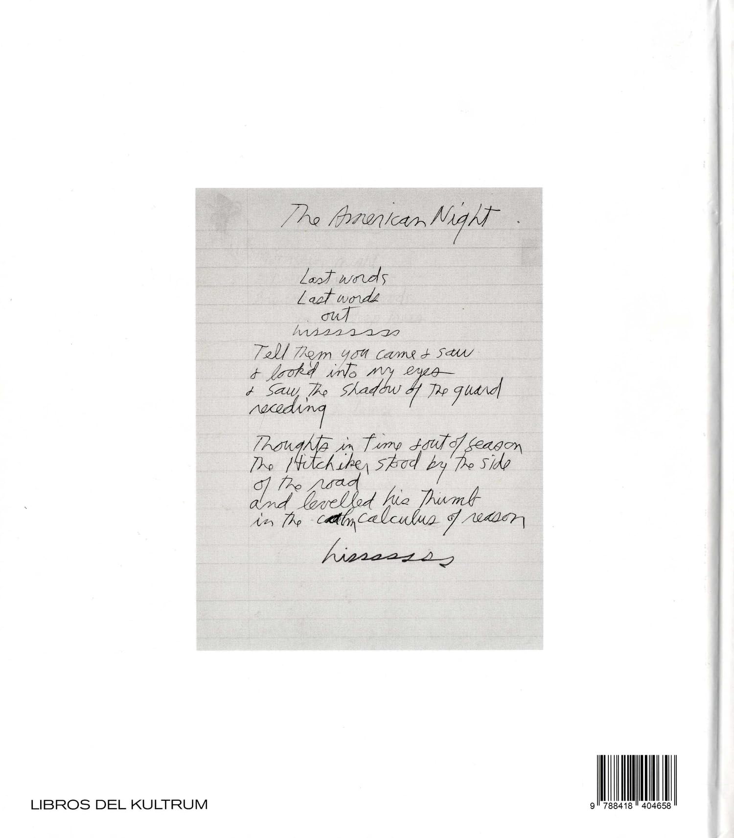 JIM MORRISON: OBRA REUNIDA: POEMARIOS, DIARIOS, TRANSCRIPCIONES Y LETRAS: 35 (Cancioneros)