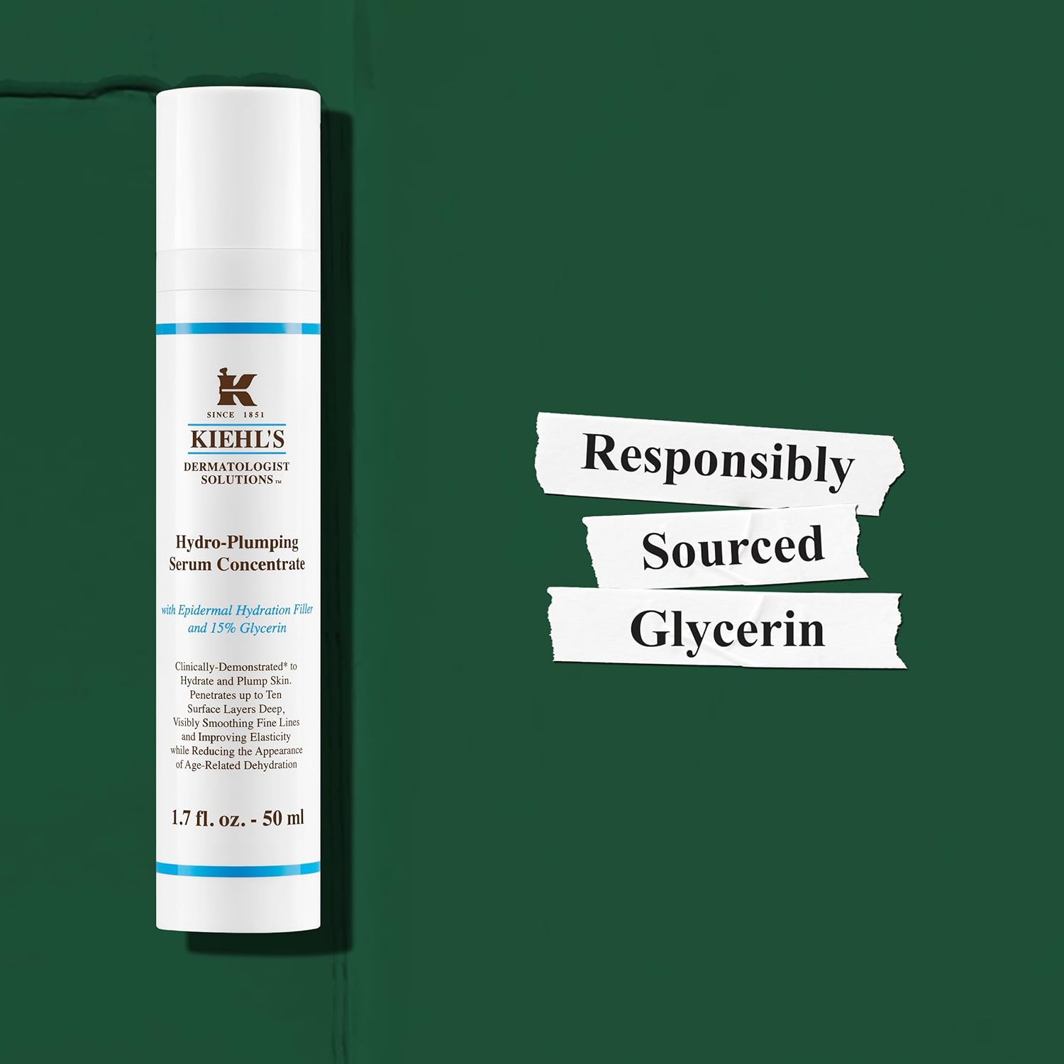 Kiehl's Hydro-Plumping Hydrating Serum, Plumps Skin, Improves Elasticity, Reduces Appearance of Dry Skin, Ophthalmologist and Dermatologist Tested, Fragrance-Free - Image 7