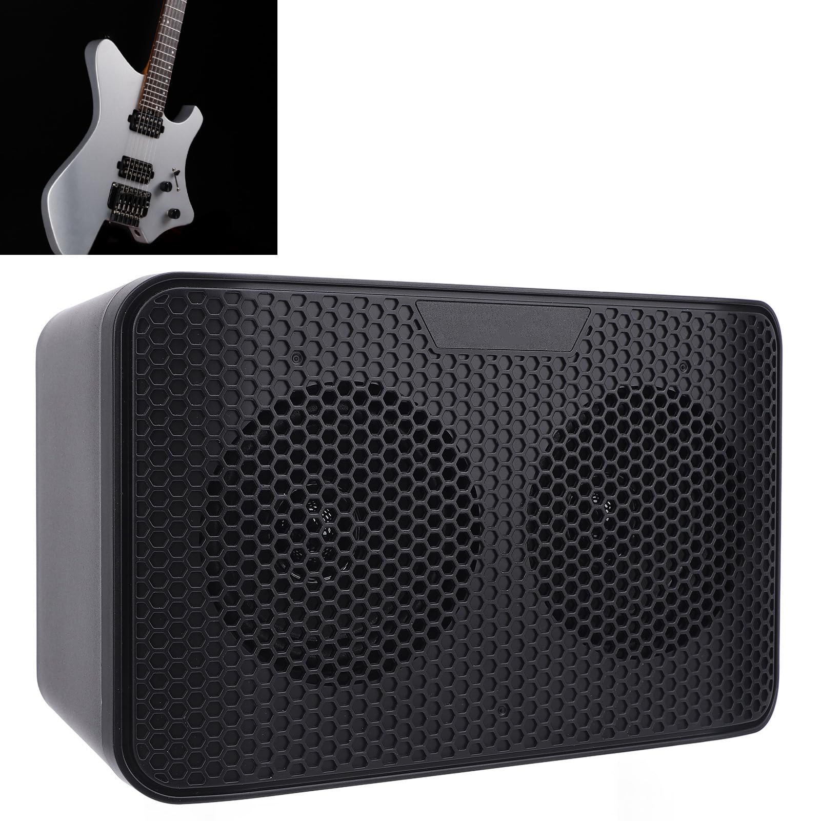 Generic Mini Wzmacniacz Gitarowy 10 W z, Wbudowane Efekty Opóźniające, Przenośny Wzmacniacz Combo do ćwiczeń W Domu, Podróżujący Muzycy, Konstrukcja ABS, Gniazdo Słuchawkowe