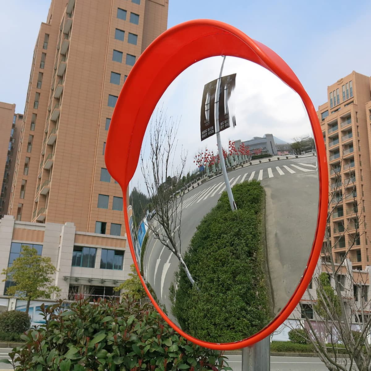 Trafic Convex Miroir de signalisation, Sécurité Observation Observation Anti-Vol Trafic Spot Mirror Convexe, Parking PC Miroirs L'extérieur,Indoor