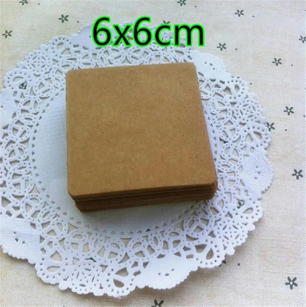 100 Stück 350 g/m² Kraftpapier, kreative Leere Etiketten, DIY, handgefertigt, Party, Geburtstag, Hochzeit, Weihnachten, Blumen, Etiketten, Karten, Stil 8