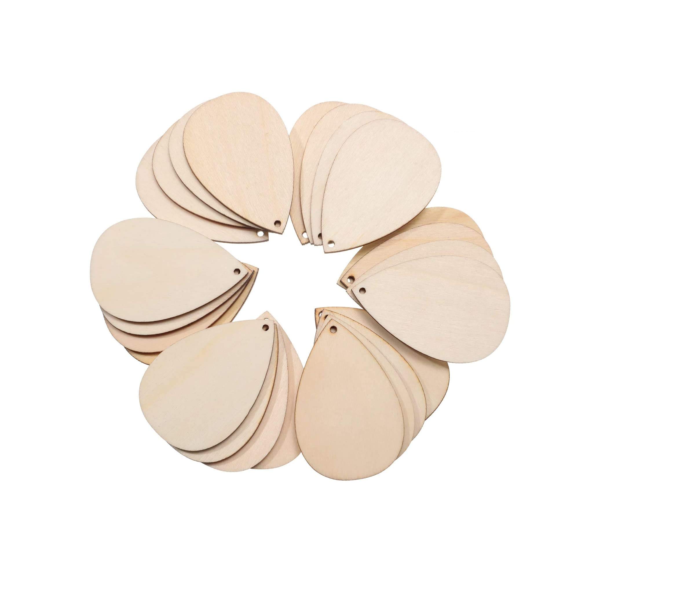 Decor Kafe Paintable Abstract Wooden Laser Cut for Decoration DIY Prodcuts for Kids, Parties, Art and Craft Pack of30-image-43