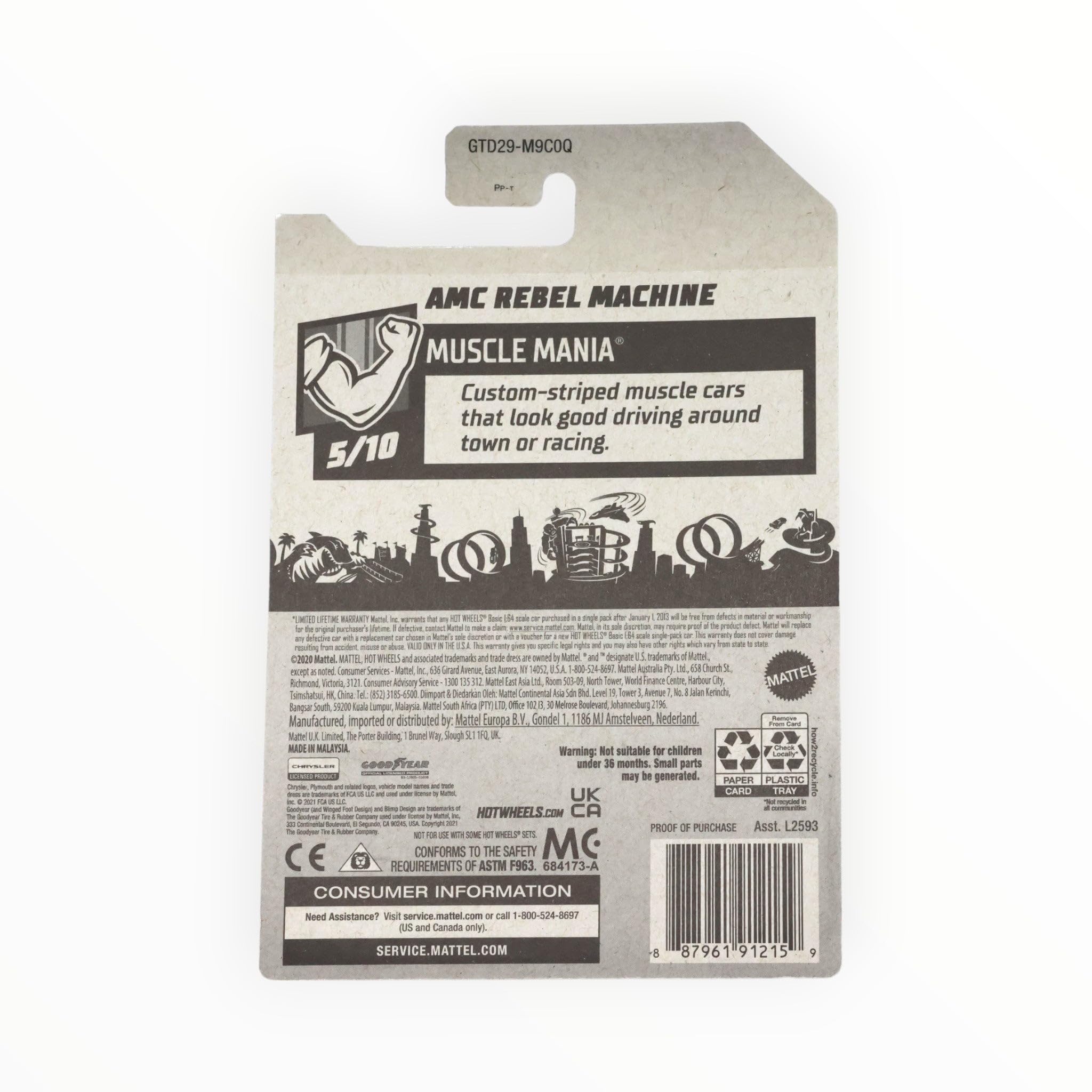 Hot Wheels Zamac AMC Rebel Machine