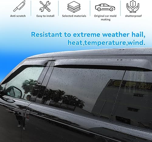 Miniatura 4 de Deflector de ventana lateral de ABS para Land Rover Range Rover Vogue L460 2023-2024 Ventshade Ventshade de ventana de puerta de automóvil,