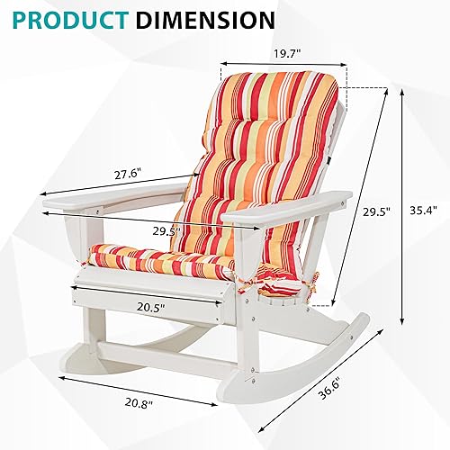 Miniatura 9 de Sundale Outdoor Mecedora Adirondack, turquesa
