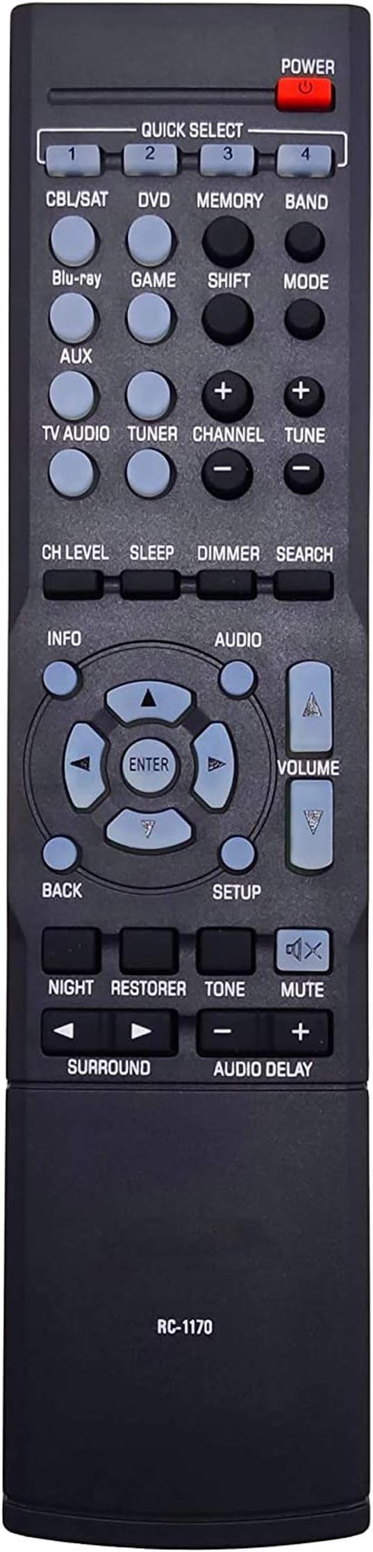 Universal Remote Compatible for DENON RC-1170 RC1170 AVR-1513 AVR1513 Audio/Video Receiver Control(2012)
